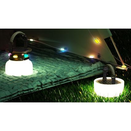 LED RGB Преносима соларна акумулаторна лампа с LED верига LED/10W/5V 3600 mAh IP65 3600 mAh