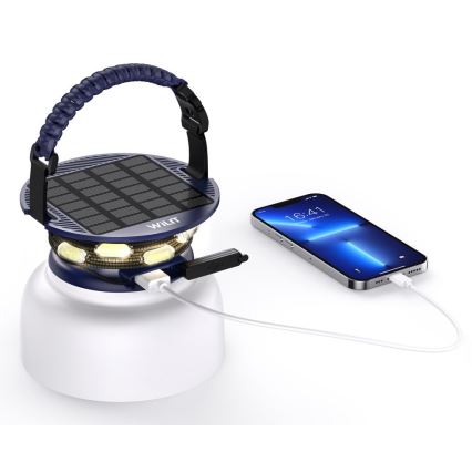 LED RGB Преносима соларна лампа с LED верига LED/10W/5V 3600 mAh IP65 3600 mAh