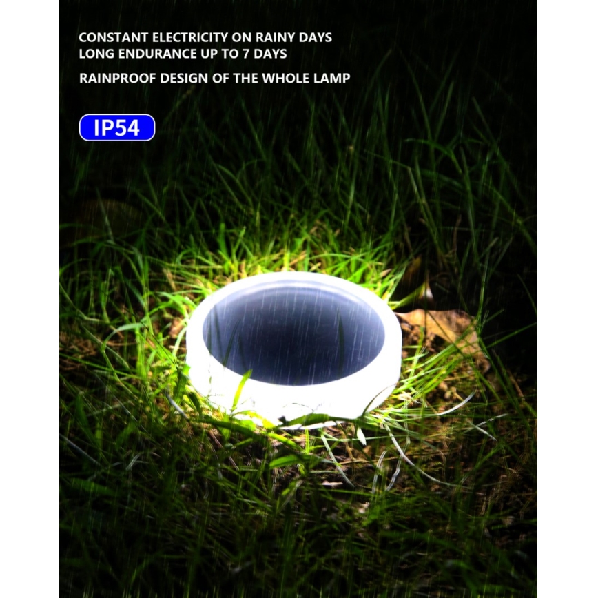 LED Екстериорен соларен осветление със сензор LED/0,4W/3,2V IP54