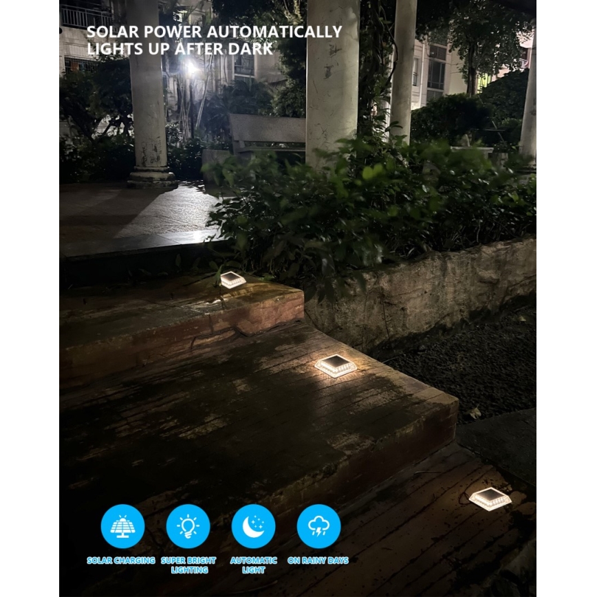LED Екстериорна лампа със соларен сензор LED/0,03W/1,2V IP54