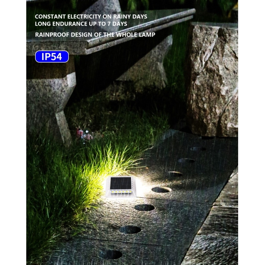 LED Екстериорна лампа със соларен сензор LED/0,03W/1,2V IP54