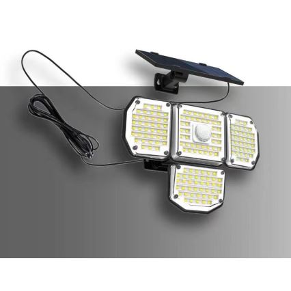 LED Соларен аплик със сензор LED/5W/5,5V 3000K/6500K IP44 1200 mAh