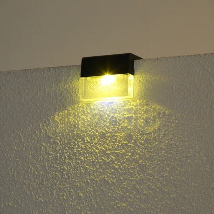 К-кт 2x LED RGB Соларен аплик LED/1W/1,2V 3500K IP65