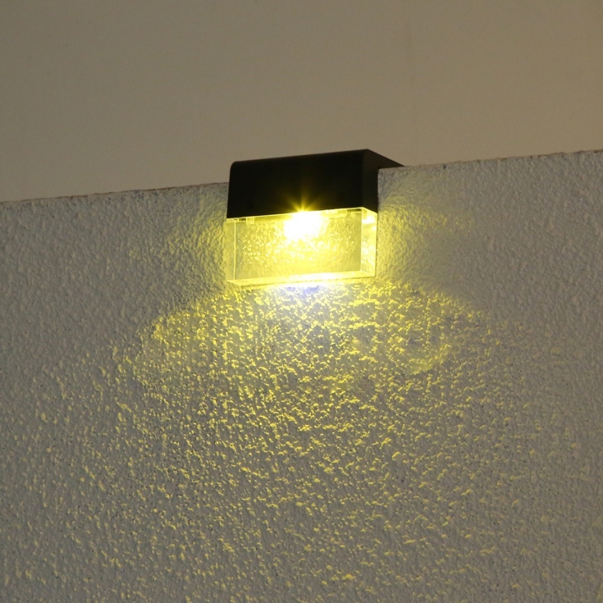 К-кт 2x LED RGB Соларен аплик LED/1W/1,2V 3500K IP65