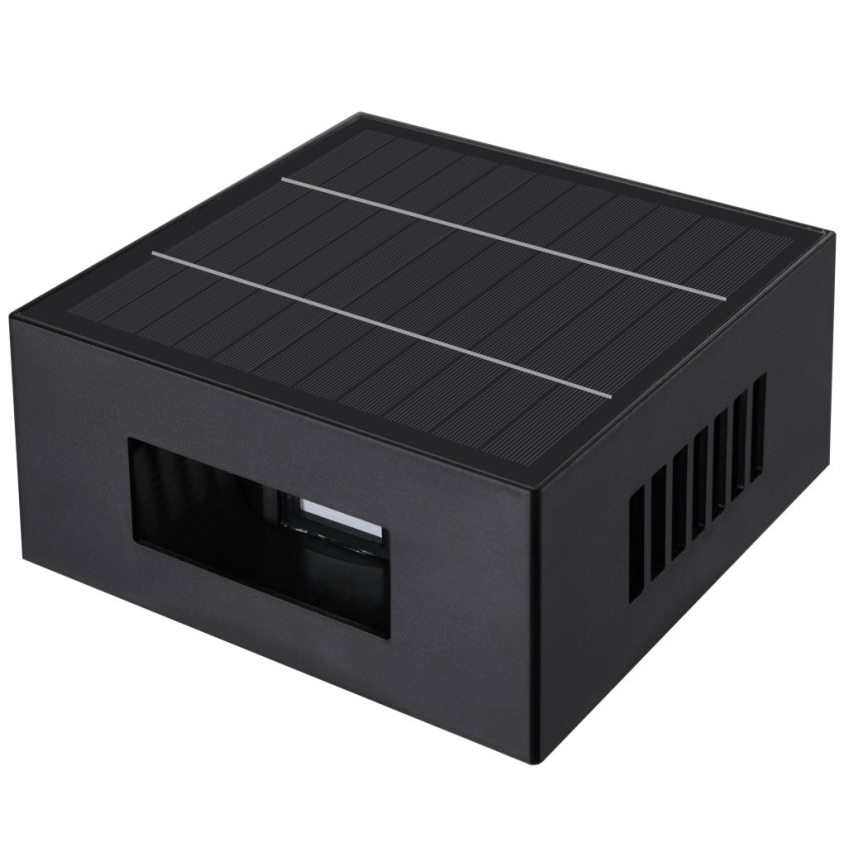 LED соларен стенен осветител LED/2W/3,7V 4000K IP44 1300 mAh