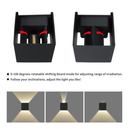Immax 08510L - LED външно стенно осветително тяло DICE LED/6W/230V 3000K IP65