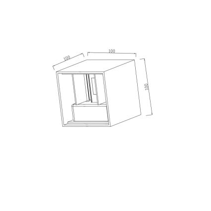 Immax 08510L - LED външно стенно осветително тяло DICE LED/6W/230V 3000K IP65
