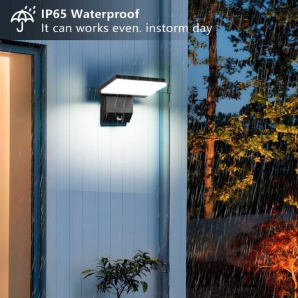 LED външно стеново осветително тяло със сензор MODERN LED/18W/230V IP65