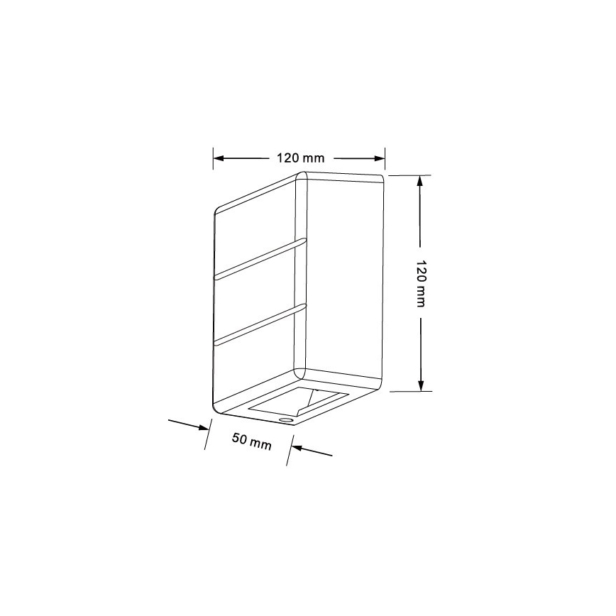 LED външно стенно осветително тяло LUXLINE 6W/230V 3000K IP54 бяло