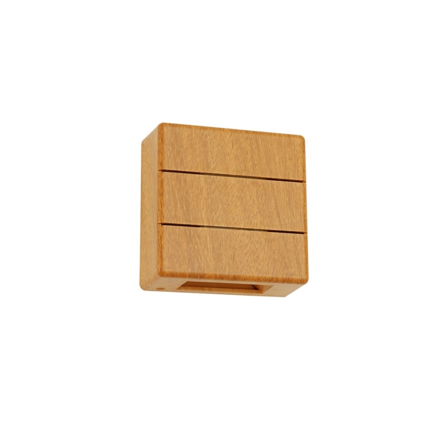 LED външна стенна лампа LUXLINE LED/6W/230V 3000K IP54 дъб