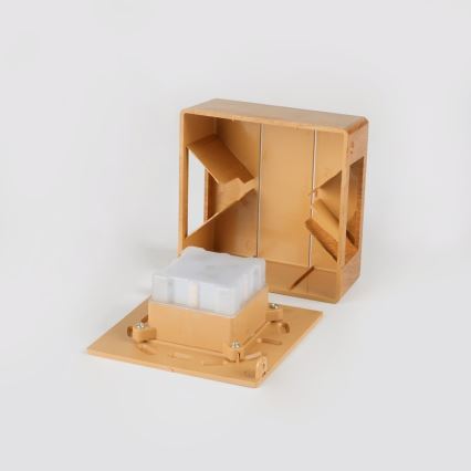 LED външна стенна лампа LUXLINE LED/6W/230V 3000K IP54 дъб