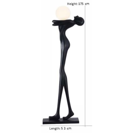 Подова лампа SILUETTE 1xE27/25W/230V 175 cm Human Woman