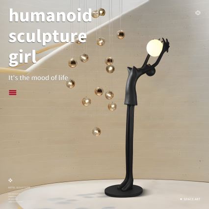 Подова лампа SILUETTE 1xE27/25W/230V 210 cm Human Girl