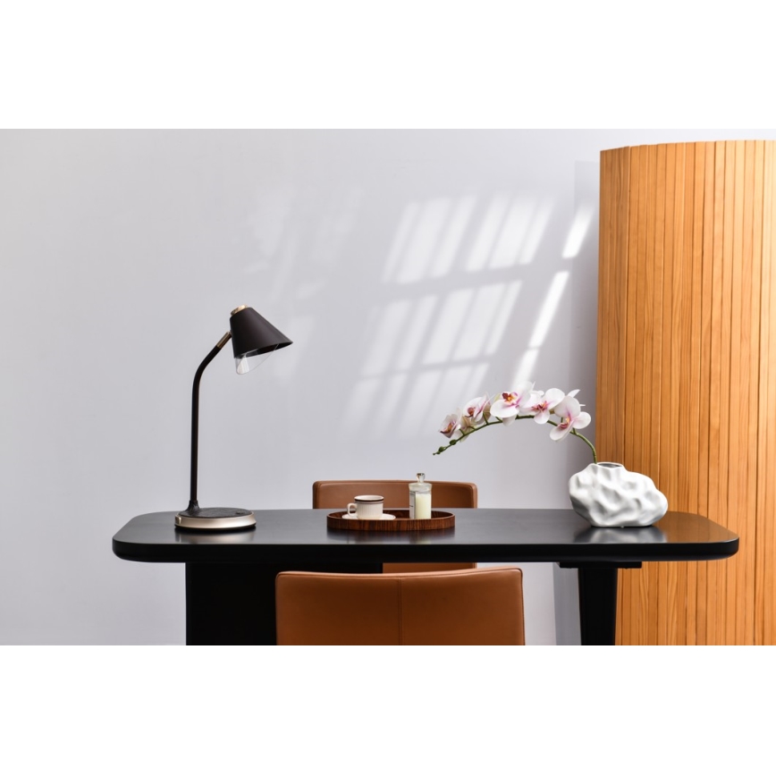 LED Димируема настолна лампа с безжично зареждане FINCH LED/9W/12/230V сив/лъскав хром