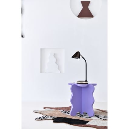 LED Димируема настолна лампа с безжично зареждане FINCH LED/9W/12/230V сив/лъскав хром
