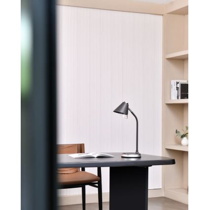 LED Димируема настолна лампа с безжично зареждане FINCH LED/9W/12/230V сив/лъскав хром