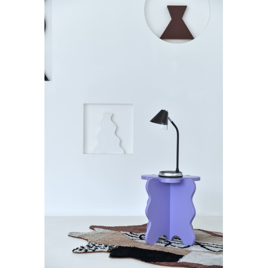 LED Димируема настолна лампа с безжично зареждане FINCH LED/9W/12/230V сив/лъскав хром