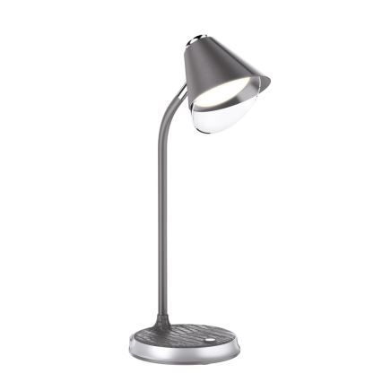 LED Димируема настолна лампа с безжично зареждане FINCH LED/9W/12/230V сив/лъскав хром