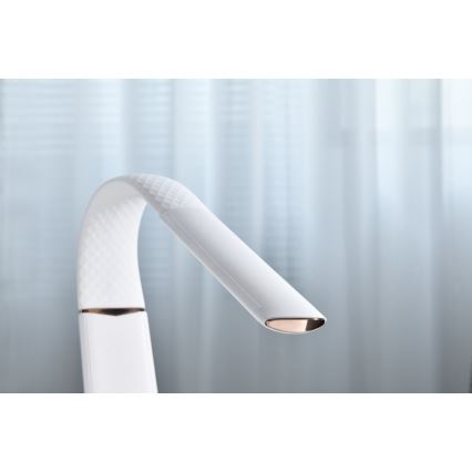 LED RGB Димируема настолна лампа с безжично зареждане CORELLA LED/7W/12/230V черен