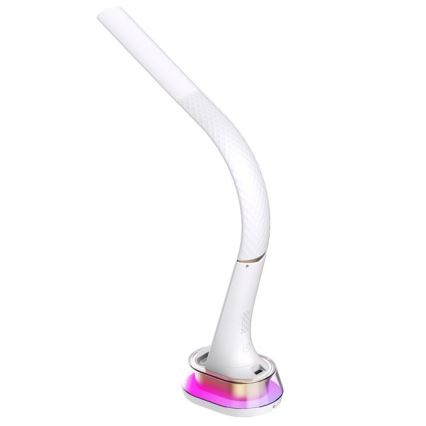 LED RGB Димируема настолна лампа с безжично зареждане CORELLA LED/7W/12/230V бял