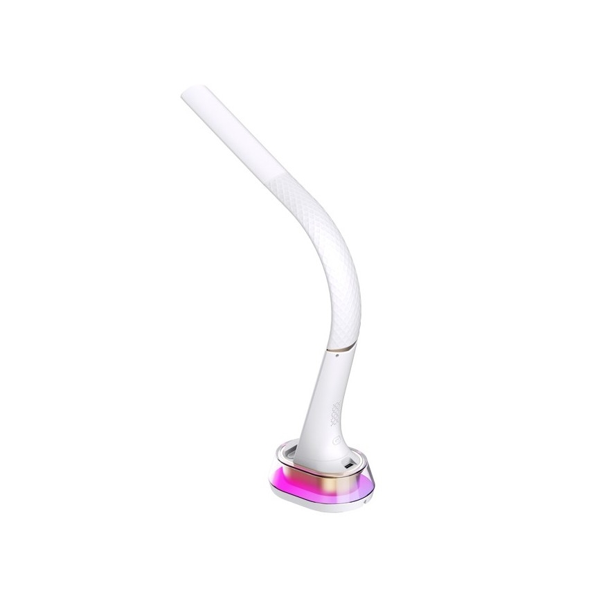 LED RGB Димируема настолна лампа с безжично зареждане CORELLA LED/7W/12/230V бял