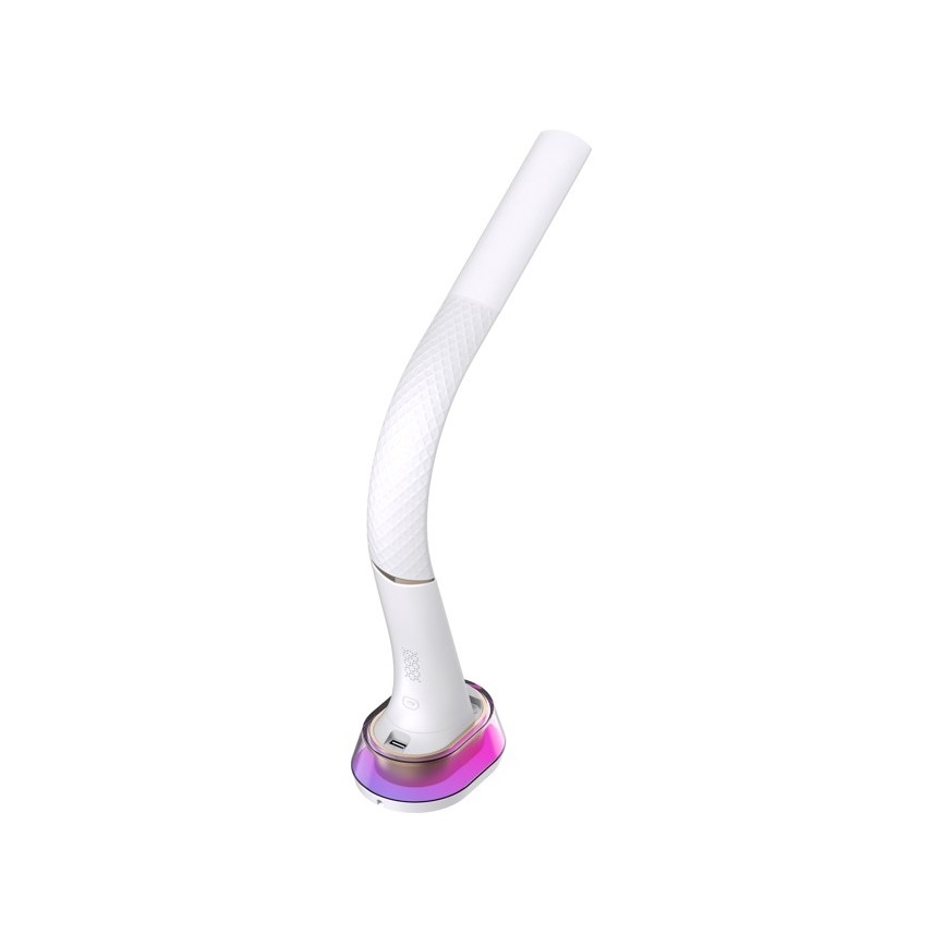 LED RGB Димируема настолна лампа с безжично зареждане CORELLA LED/7W/12/230V бял