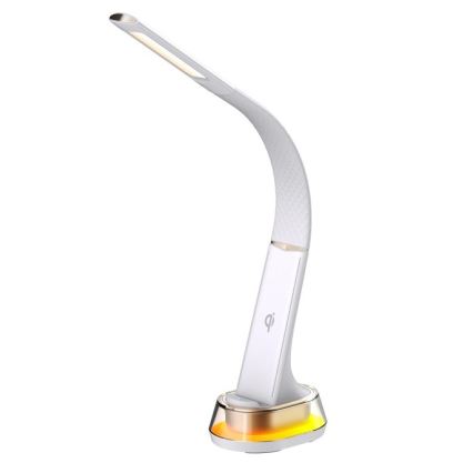 LED RGB Димируема настолна лампа с безжично зареждане CORELLA LED/7W/12/230V бял