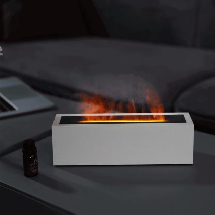 LED Ароматерапевтичен дифузер и овлажнител за въздух с имитация на пламък LED/10W/5V