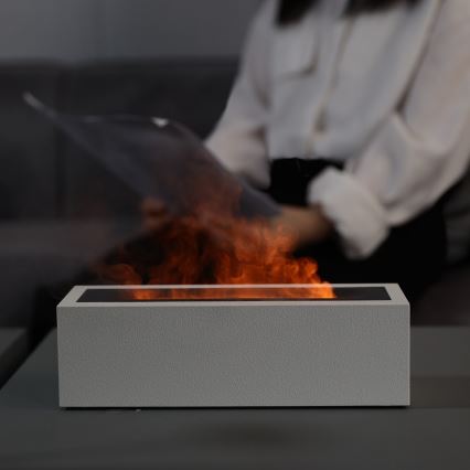 LED Ароматерапевтичен дифузер и овлажнител за въздух с имитация на пламък LED/10W/5V