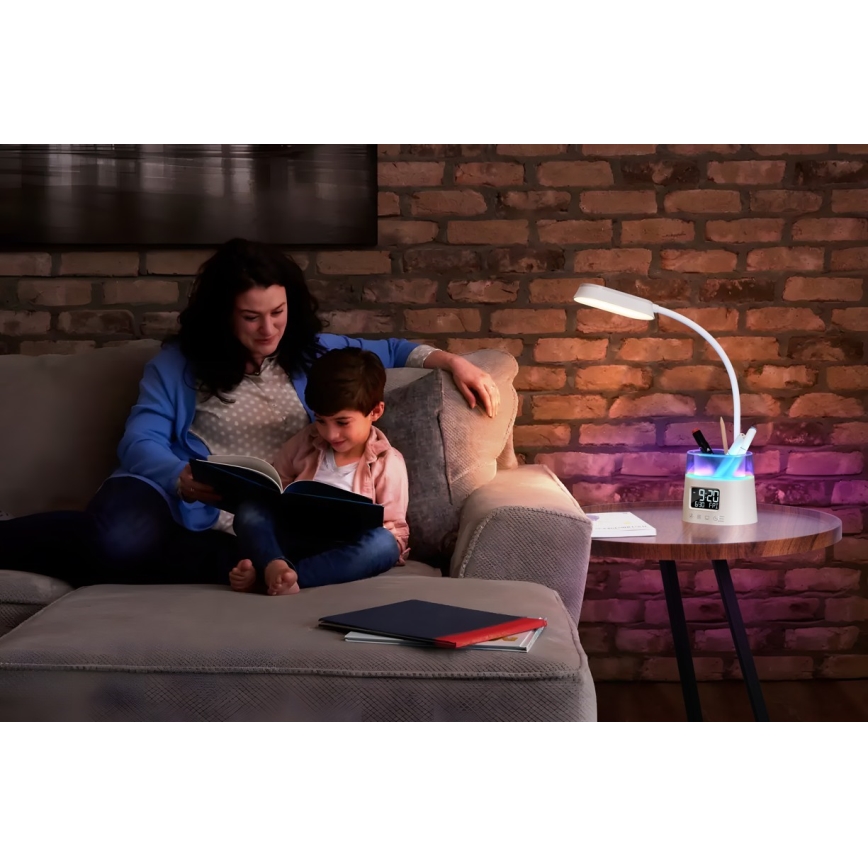LED RGBW Димируема настолна лампа с моливник FALCON LED/10W/5V