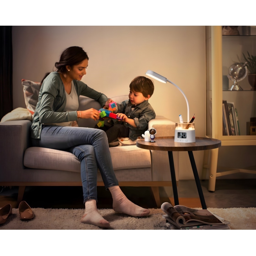 LED RGBW Димируема настолна лампа с моливник FALCON LED/10W/5V