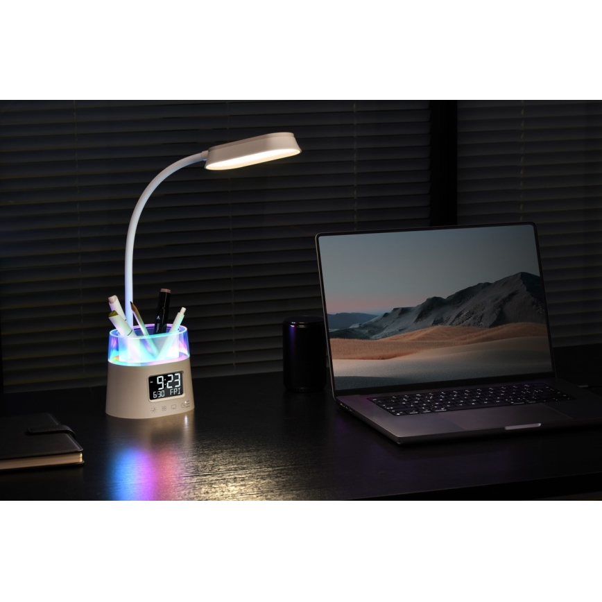 LED RGBW Димируема настолна лампа с моливник FALCON LED/10W/5V