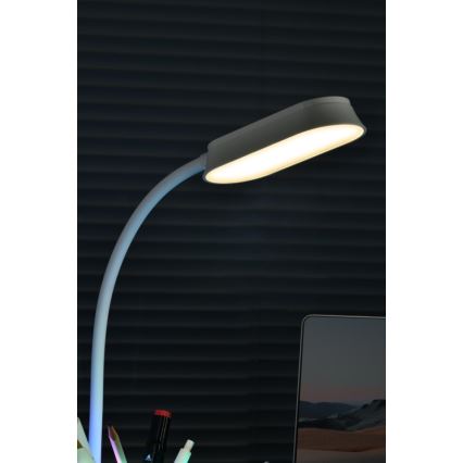 LED RGBW Димируема настолна лампа с моливник FALCON LED/10W/5V