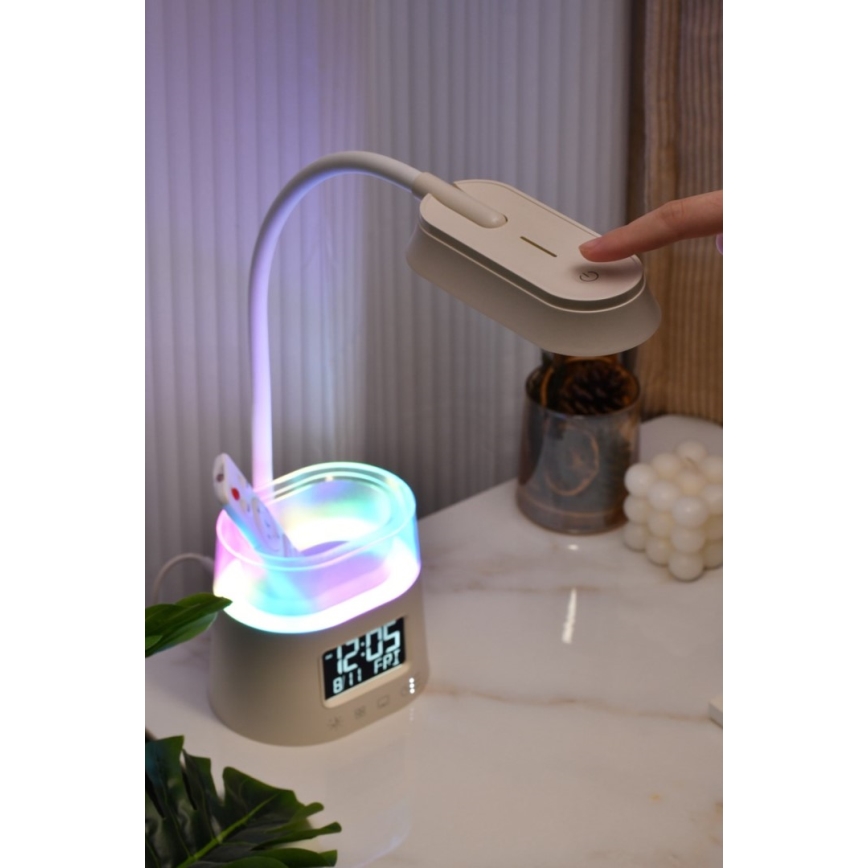 LED RGBW Димируема настолна лампа с моливник FALCON LED/10W/5V