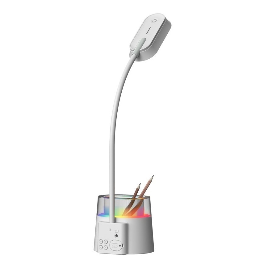 LED RGBW Димируема настолна лампа с моливник FALCON LED/10W/5V