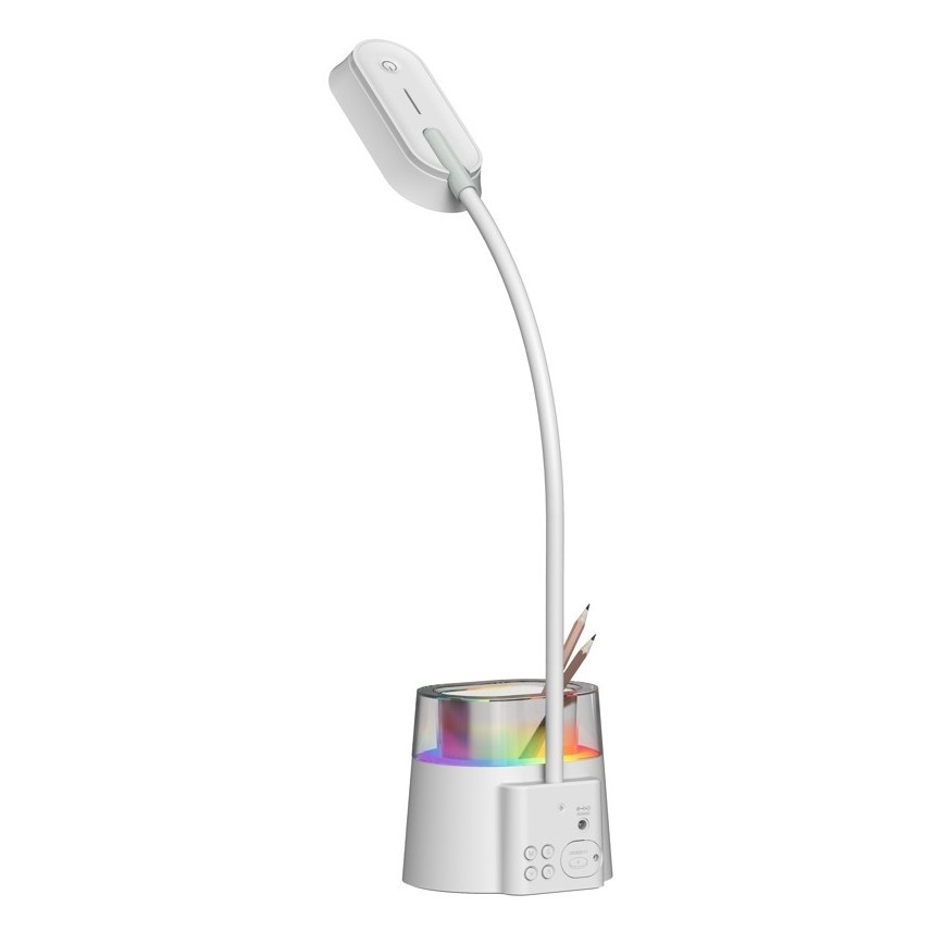 LED RGBW Димируема настолна лампа с моливник FALCON LED/10W/5V