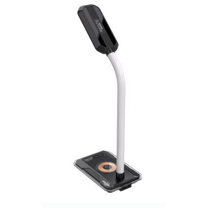 LED RGBW Димируема настолна лампа с Qi зареждане 30W/230V 3000K/4000K/5000K черен