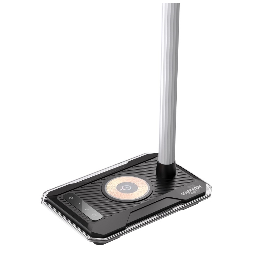 LED RGBW Димируема настолна лампа с Qi зареждане 30W/230V 3000K/4000K/5000K черен