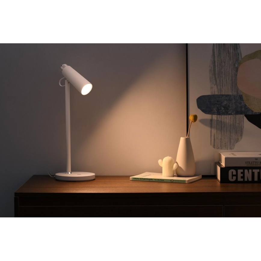 LED Димируема настолна лампа с безжично Qi зареждане TIT LED/12W/230V бял