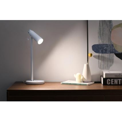 LED Димируема настолна лампа с безжично Qi зареждане TIT LED/12W/230V бял