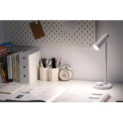 LED Димируема настолна лампа с безжично Qi зареждане TIT LED/12W/230V бял