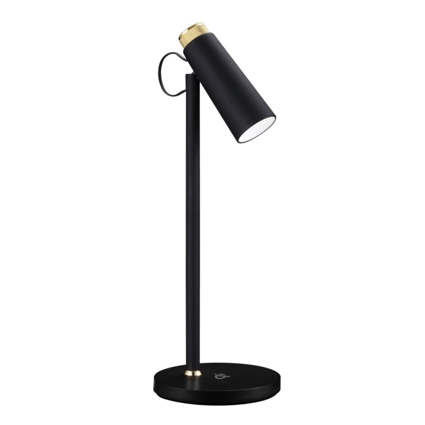 LED Димируема настолна лампа с безжично Qi зареждане TIT LED/12W/230V черен