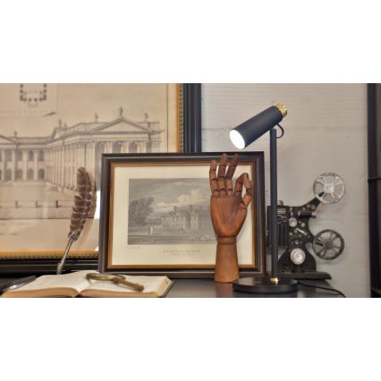 LED Димируема настолна лампа с безжично Qi зареждане TIT LED/12W/230V черен