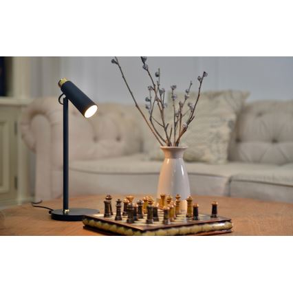 LED Димируема настолна лампа с безжично Qi зареждане TIT LED/12W/230V черен