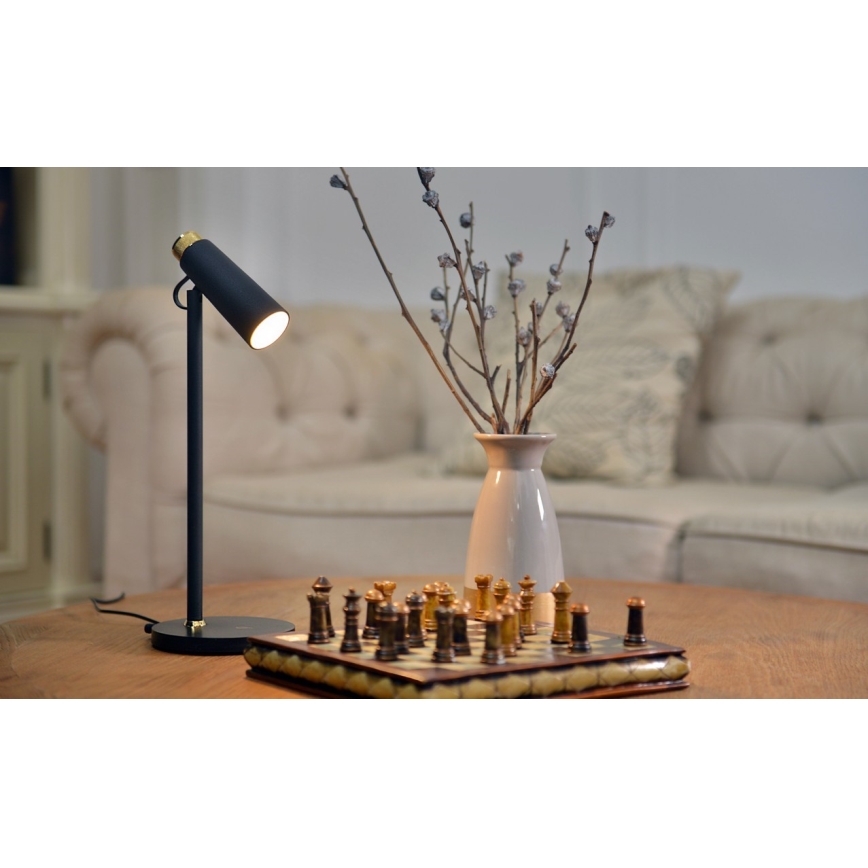 LED Димируема настолна лампа с безжично Qi зареждане TIT LED/12W/230V черен