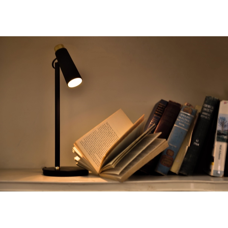 LED Димируема настолна лампа с безжично Qi зареждане TIT LED/12W/230V черен