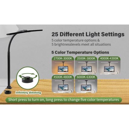 LED Гъвкав димируема осветление за монитор OFFICE LED/24W/230V 2700-6300K CRI 95