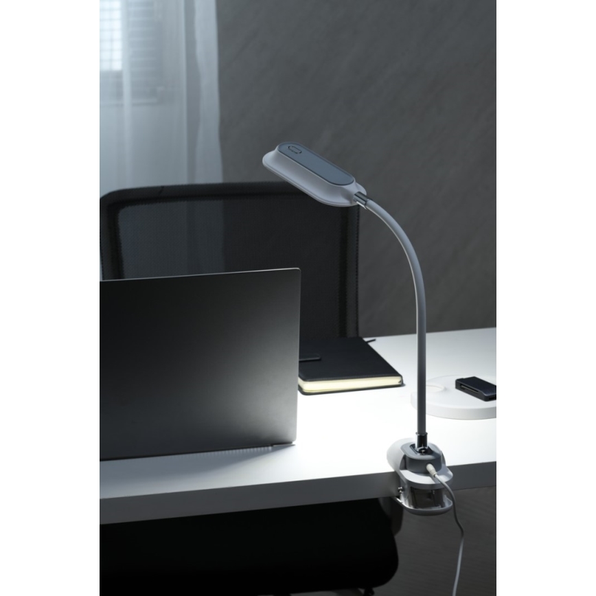 LED+CCT Димируема настолна лампа с щипка CLIP LED/7,5W/230V 3000/4200/5000K бяла