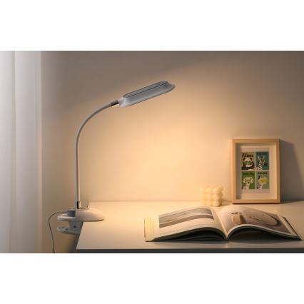 LED+CCT Димируема настолна лампа с щипка CLIP LED/7,5W/230V 3000/4200/5000K бяла