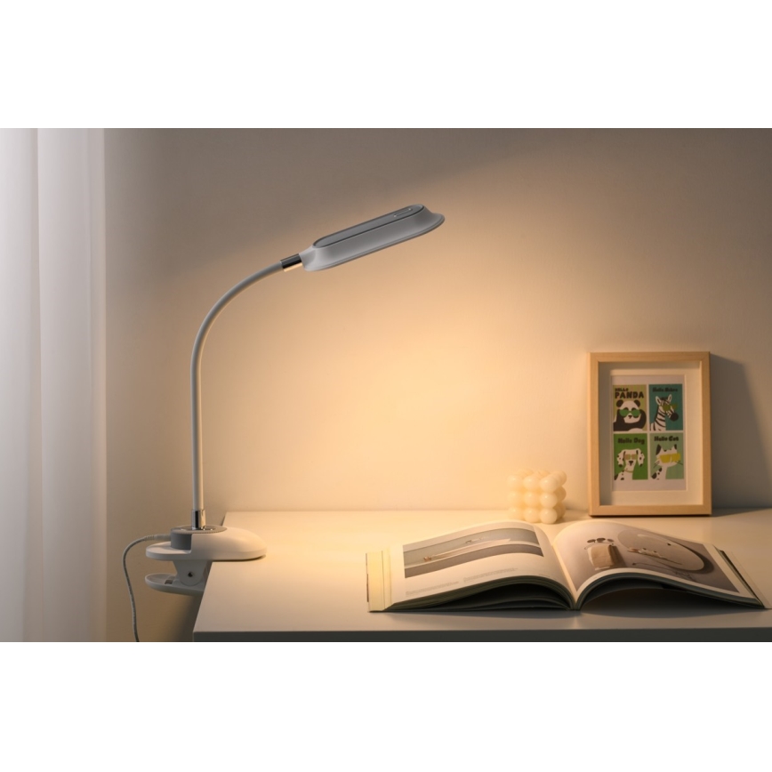 LED+CCT Димируема настолна лампа с щипка CLIP LED/7,5W/230V 3000/4200/5000K бяла